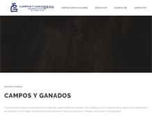 Tablet Screenshot of camposyganados.com